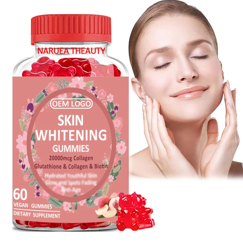 Skin Whitening Supplements L-glutathione Skin Beauty Vegan Vitamin C Collagen Gummy L-Glutathione Gummies