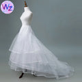AL0714 Good Selling Petticoat Crinoline Skirt Ball Gown Underskirt Wedding Dress Lolita Underwire White Bustle Bridal Petticoat