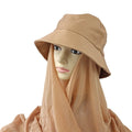 Wholesale Spring Square Polyester Solid Color Women's Scarf Ethnic Shawls Hijab with Hat