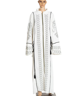CCY Manufacturer Men White Muslim Abaya Robe Musulmane Dubai African Islamic Turkish Kaftan Abaya