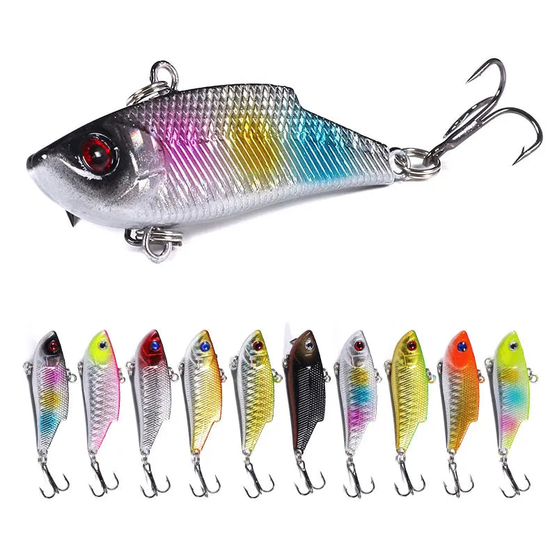 Wholesale VI010 5.5cm 10g Artificial Hard Vibration Baits Sinking VIB Fishing Lures
