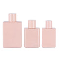 Factory Direct Sales 30ml 50ml 100ml Glass Luxury Perfume Bottle Empty Flat Square Pump Sprayer Pink Screen Printing