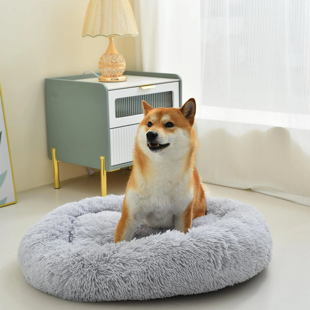 Custom Color Plush Sleeping Cushion and Pet Bed Fluffy Cushion Non-slip Bottom Pet Bed for Little Live Pets
