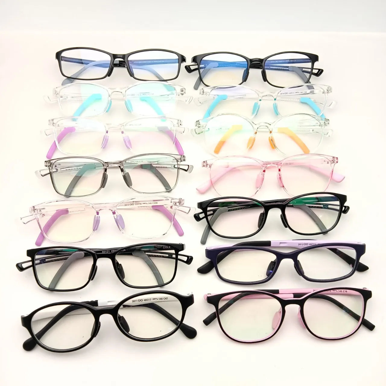 Wholesale Mixed Colors Kids Eyewear Tr90 Spectacles Frame Optical Children Eyeglasses Frames