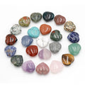 30x30x15mm Thick Crystal Heart Rose Quartz Healing Gemstone Love Carved Pocket Palm Thumb Worry Stone Chakra Decoration