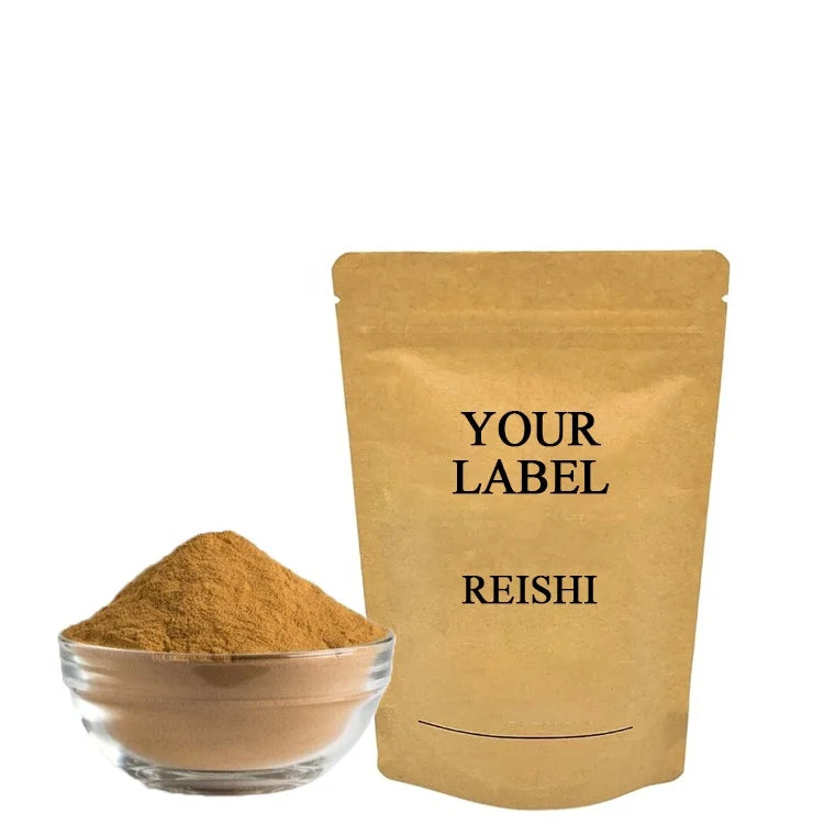 Factory Custom Organic Ganoderma Lucidum Mushroom Extract Reishi Mushroom Extract Powder for Immunomodulation