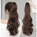 Women V-shaped Long Straight Curly Water Wave Synthetic Hair Piece Hair Extention Wigs