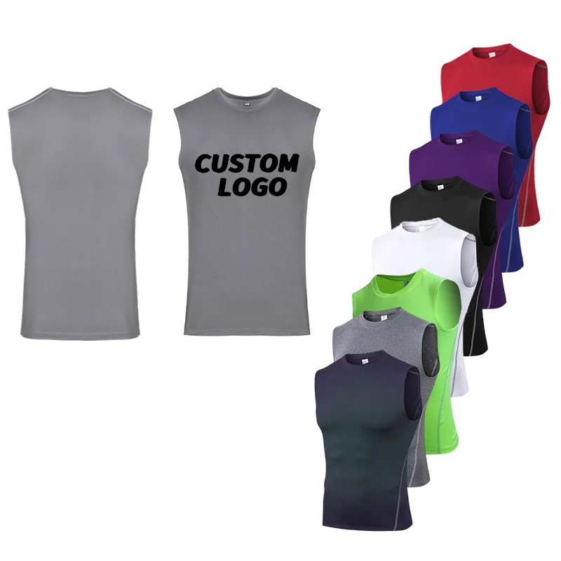 Wholesale Polyester and Spandex Tank Top Sleeves Activewear Men's Gym tank Top Wholesale Custom Men's Singlet Cotton tank Top