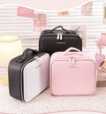 High Quality Hot Selling Waterproof Customized Makeup Bag Hand-held Mirror 3 Colors Adjustable Makeup Bag with Led Mirror