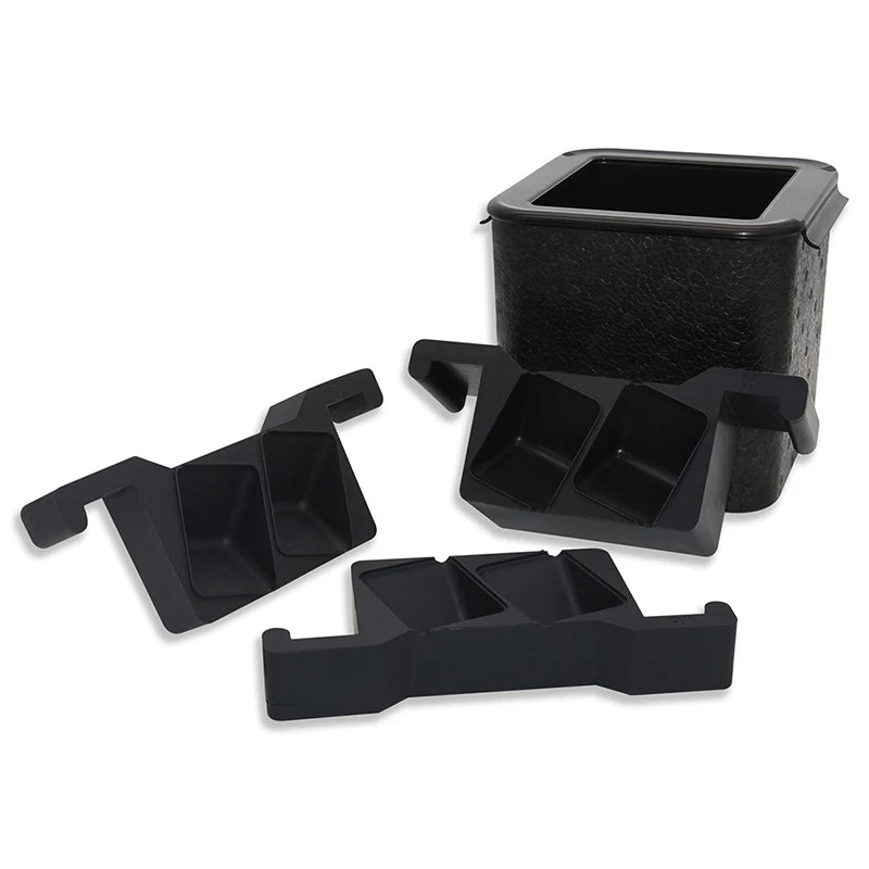 Helpcook Cocktails Whiskey Silicone Large Ice Tray  4 Cavity Square Crystal Clear Ice Cube Mold Slow Melting Ice Cube Maker