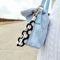 Cute Macrame Floral Wrist Lanyard Keyring Holder for Women Bohemia BOHO Rose Flower Weave Wristlet Bracelet Keychain