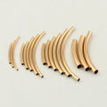 GP US Curved Tube Beads 14k Gold Filled Permanent Jewelry Chains Making Bracelets Necklaces Wholesale
