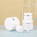 Round PP Luxury Cosmetic Jar White Plastic 20g 30g 50g Cream Jars Screw Lid PP Cosmetics Packing Like Lotions and Eye Creams