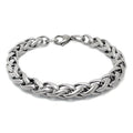 Non Fade Titanium Steel Square 8mm Simple Fashion Dragon Bone Stainless Steel Bracelet for Woman Jewelry