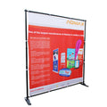 ADMAX TE-15LF Heavy Duty Aluminum Adjustable Portable Backdrop Step Repeat Retractable Large Format Banner Stand 8x8/10