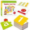 Cognitive Cards for Kids Cartoon English Flashcards Letters Shapes Animals Learning Puzzle Enlightenment Early Education Cards