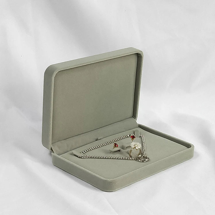 High End Necklace Velvet Large Jewelry Packaging Box Set