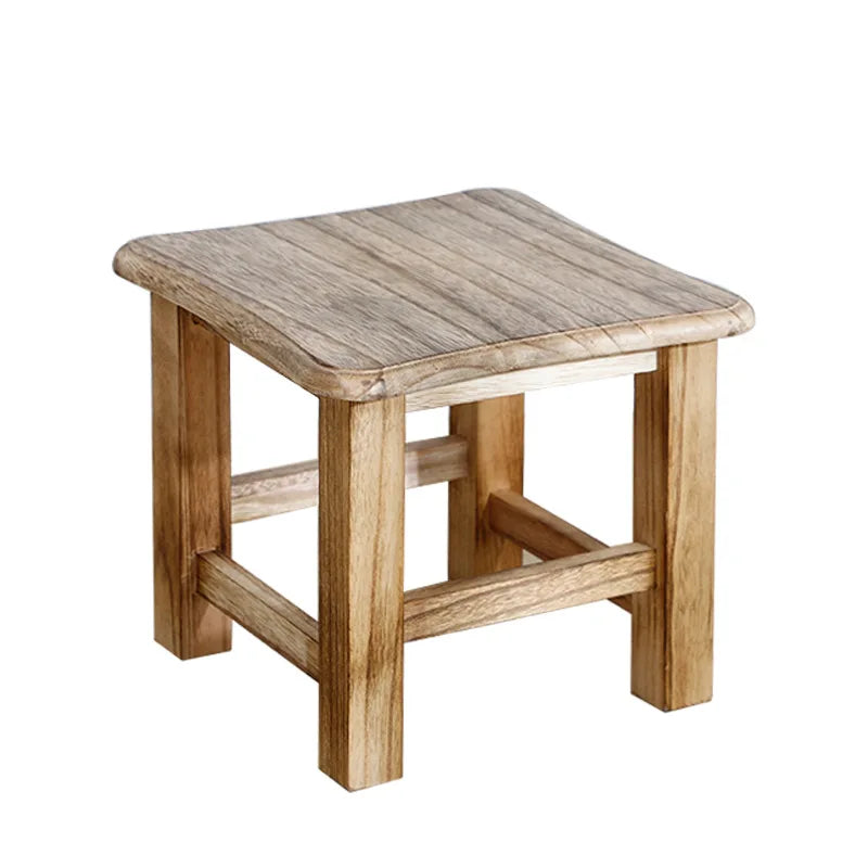 Wholesale Children's Solid Wood square Low Stool
