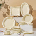 High Quality Ins Ceramic Bowl Plate Cream Dish Plate Rice Bowl Breakfast Fruit Plate Home High Appearance Level Cutlery