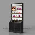 Metal Display Case Glowing Shop Display Shelf Custom Beauty Furniture Creative Multi Level Acrylic Cosmetic Display Cabinet
