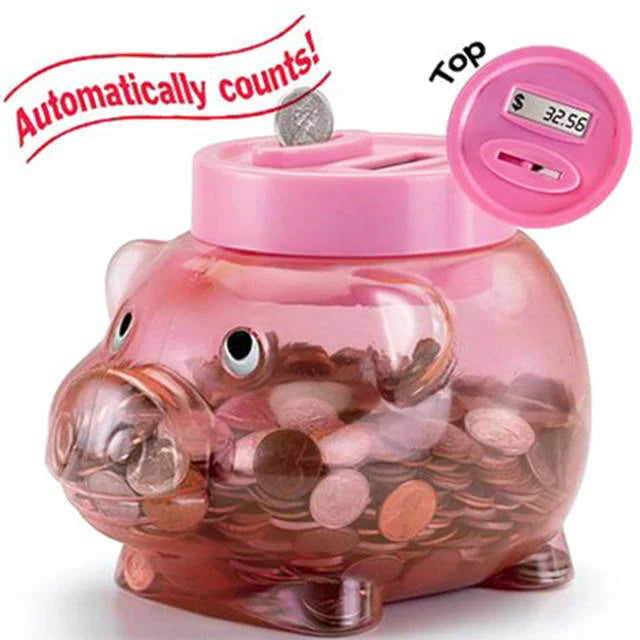 Digital Electric Coin Counting Money Bank Kids' Saving Piggy Bank Money Boxes for Convenient Coin Management