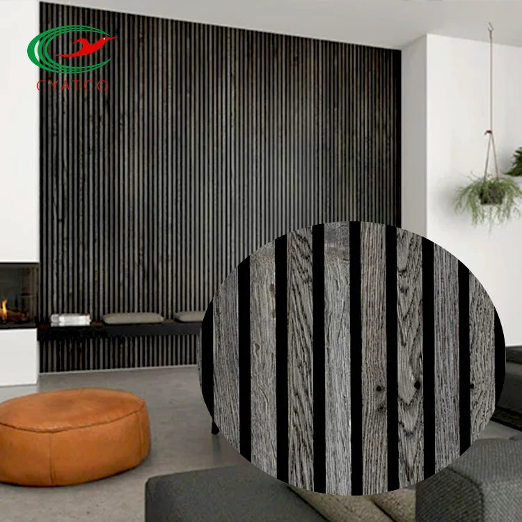 China Manufacture Akpanel Fireproof Sound Absorption Panel Acoustic Finished Acoustical Wood Wall Panel Goove Acoustic Panel