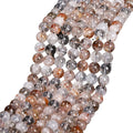 3mm 4mm Natural Quartz Stone Beads Semi-Finished Gemstone Loose Bead for Bracelet Necklace DIY Accessories Wholesale