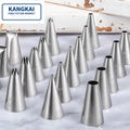 Hot-sale 304 Stainless Steel  Nozzle Cake Baking  Icing Piping Tips Cake Decorating Pastry Nozzles Piping Tip Sets