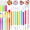 21pcs Fondant Carving Tool Set Exhaust Needle Diy Cake Biscuit Shape Decoration Set