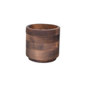 Home Office Decoration Wooden Flower Box Antique Round Wooden Planter Flower Pot