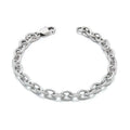 Simple Stainless Steel Design Jewelry Twist Splice Rope Link Oval Chain Bracelet Jewelry Women