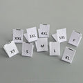 Customized Clothing Labels Wholesale Sizes Cotton Material Different Sizes Garment Labels