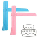 Plastic Cake Scraper Adjustable Cream Edge Smoother Right Angle Scraper Cake Tools