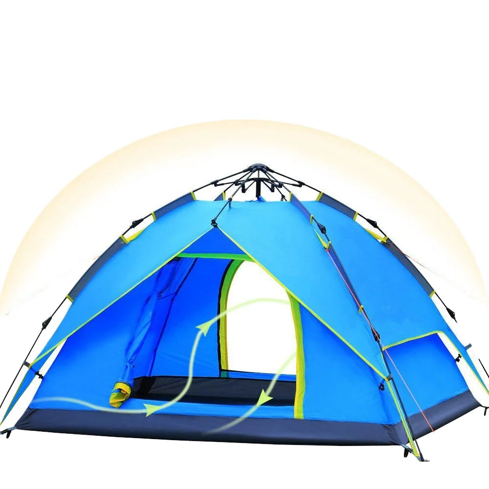 Woqi  Hydraulic Automatic Family Beach Dome Tent UV Protection Camping Tents With Carry Bag for Hiking Picnic Backpacking