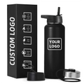 New Designed Manufacture 18 32oz Double Wall Stainless Steel Vacuum Flask Customized Bpa Free Sport Water Bottle with Handle Lid