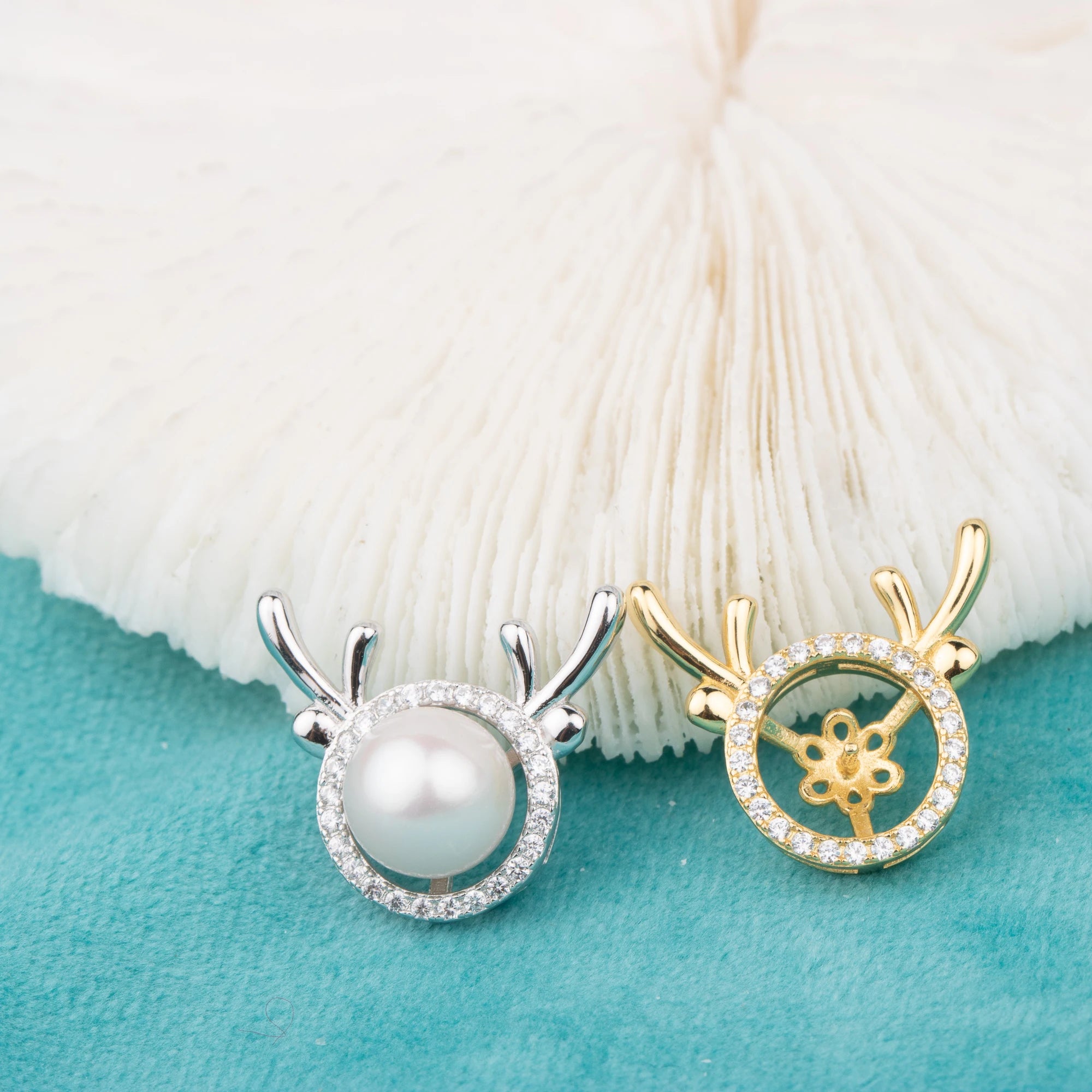 P010746 DIY 7-10mm Natural Freshwater Pearl Pendant Accessory 925 Sterling Silver Engagement Jewelry Necklace for Women