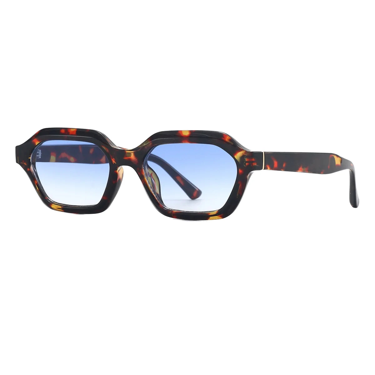 SKYWAY New Retro Hexagon Luxury Sunglasses Custom Logo Fashion Ocean Lens Shades UV400 Women Sun Glasses