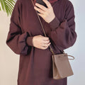 Loriya New Style Knit Fabric Top and Pants 2 Piece Abaya Set 2023 Traditional Muslim Clothing Winter Abaya for Muslim Women