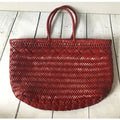 EMG6236 Women Fashion Handbags Weaving Leather Tote Bag Top Handle Cow Hide Shoulder Bags
