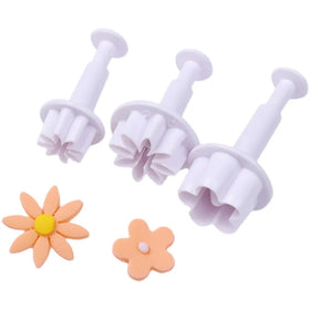 HY Flower Plunger Cutter Fondant Supplies Cutting Set for Cupcake Decorating
