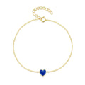 Luxury Jewelry 925 Sterling SIlver Color Enamel Heart Shaped Adjustable Gold Bracelets for Women Gift