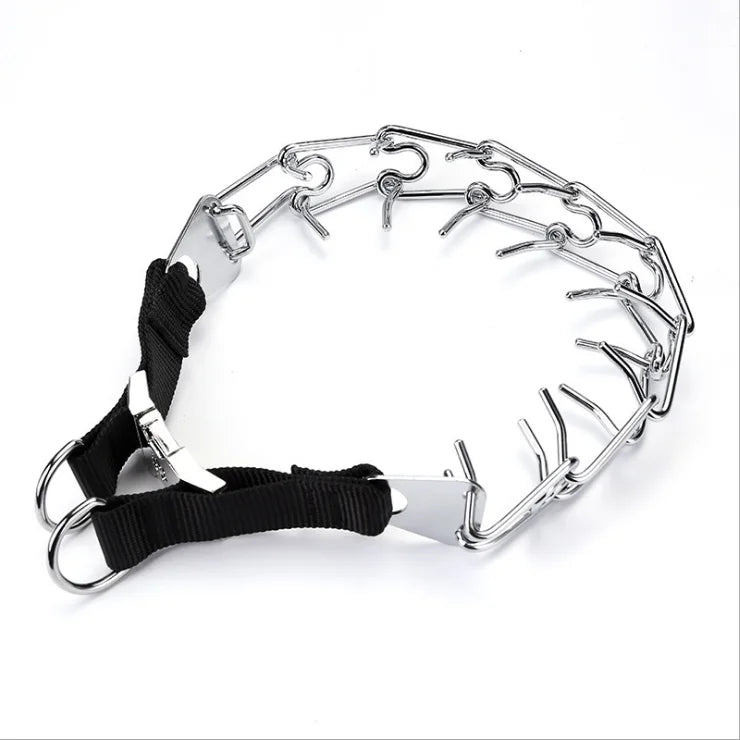Kingtale Pet Supplies Wholesale Cheap Metal Round Ultra Plus Dog Training Prong Pinch Collar Pet Choke Chain Collar