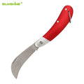 SUNSHINE 3CR13 Industrial Stainless Steel Blade Garden Use Folding Knife Aluminum Handle for Pruning Budding for Grafting