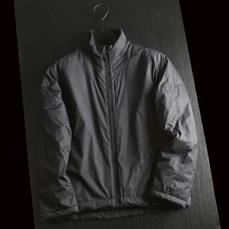Top Grade Version Men's Quality Winter Warm Water-proof Coat Custom logo Wind Proof Cotton-filling Stand Neck Jacket Clothes