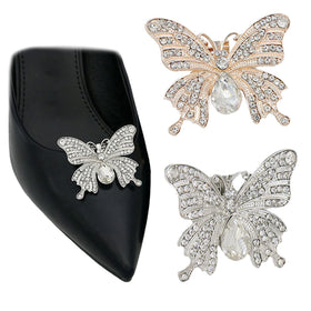 Custom Wedding and Party Accessory Rhinestone Metal Shoe Clips Alloy Buckle Decoration for Shoes
