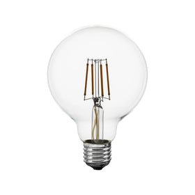 Factory Direct E27 Filament COB Light 220V 4W 6W 8W Glass Warm White 2700K Edison Vintage G95 LED Bulb for Home Decoration