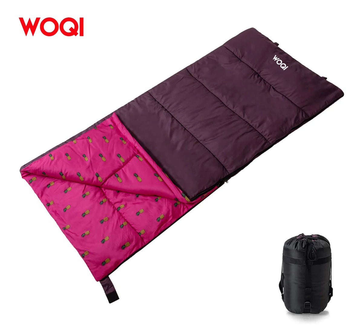 WOQI Hot Sale Comfortable Retractable Cotton Waterproof Envelope Sleeping Bag Kids MegaBDM