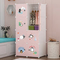 Modern 8-Door Extendable Foldable Plastic Baby Wardrobe Home Bedroom Living Room Hospital Workshop Dining Clothes Organizer