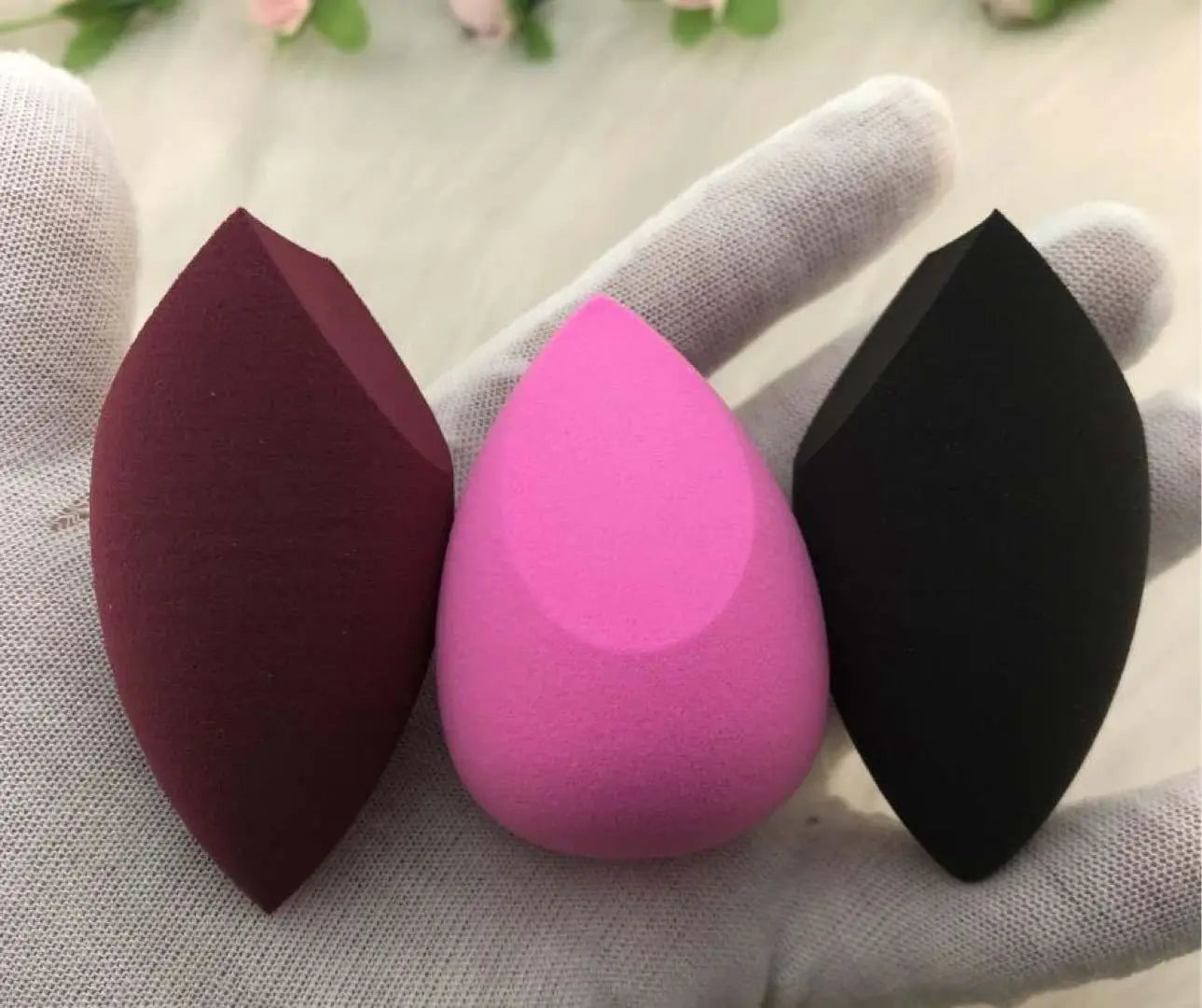 FLY Hot Sale Customized Color Ombre Latex Free Washable 40x60mm Makeup Sponge Blender Single Color Series OEM/ODM Available