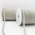 SINRONG 6mm 8-Row Crystal Decorative Shoelace DIY Water Diamond Rope Rhinestone Flash Tube Glass Color Shoelace Glue Technology